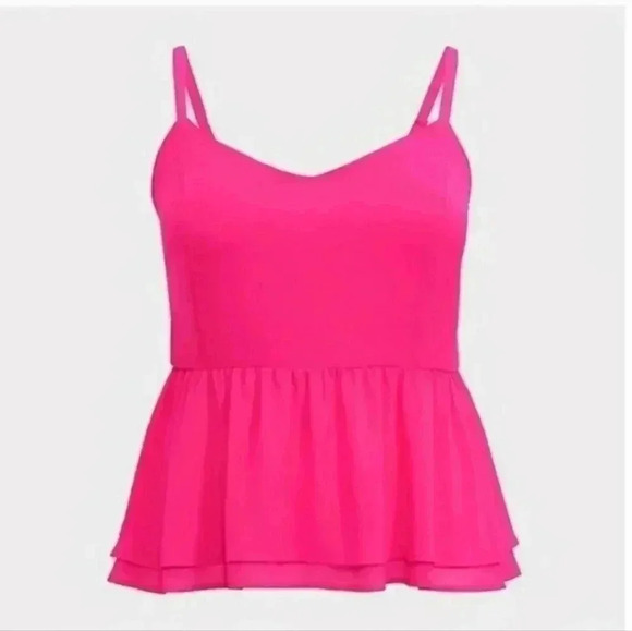 torrid Tops - Torrid Barbie Pink baby doll blouse, 00